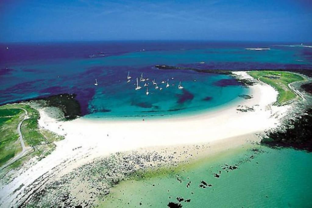 Perle Beach, Petite Maison Situee En Bord De Plage, Piscine. Guidel Eksteriør bilde
